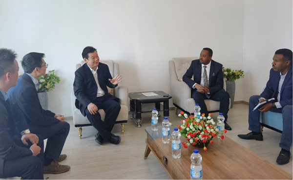 集團公司董事長王元旦一行訪問埃塞俄比亞建設集團